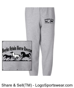 BAHR Unisex fleece sweatpants Design Zoom
